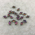 5mm x 8mm Backlit Purple/Yellow Haze Genuine Miyuki Glass GemDuo Diamond Beads - Sold by 8 Gram Tubes (~60 Beads per Tube) - (GD-29532)