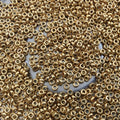 Full BAG of 1mm x 2mm Glossy Galvanized Gold Genuine Miyuki Glass Seed Spacer Beads  - Sold Per 100 Gram Bag (Approx. 10,000 Beads)