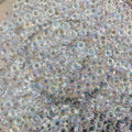 1mm x 3mm Glossy Clear Rainbow AB Genuine Miyuki Glass Seed Spacer Beads - Sold by 8 Gram Tubes (Approx 520 Beads per Tube) - (SPR3-250)