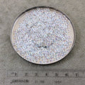 1mm x 3mm Glossy Clear Rainbow AB Genuine Miyuki Glass Seed Spacer Beads - Sold by 8 Gram Tubes (Approx 520 Beads per Tube) - (SPR3-250)