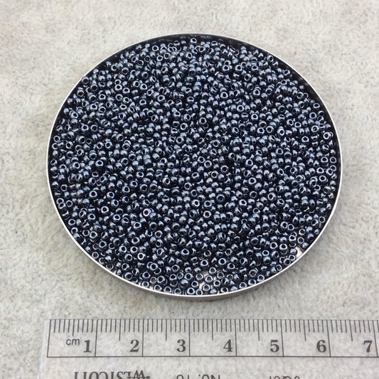 Size 11/0 Glossy Finish Metallic Gunmetal Genuine Miyuki Glass Seed Beads - Sold by 23 Gram Tubes (~2500 Beads per Tube) - (11-9451)