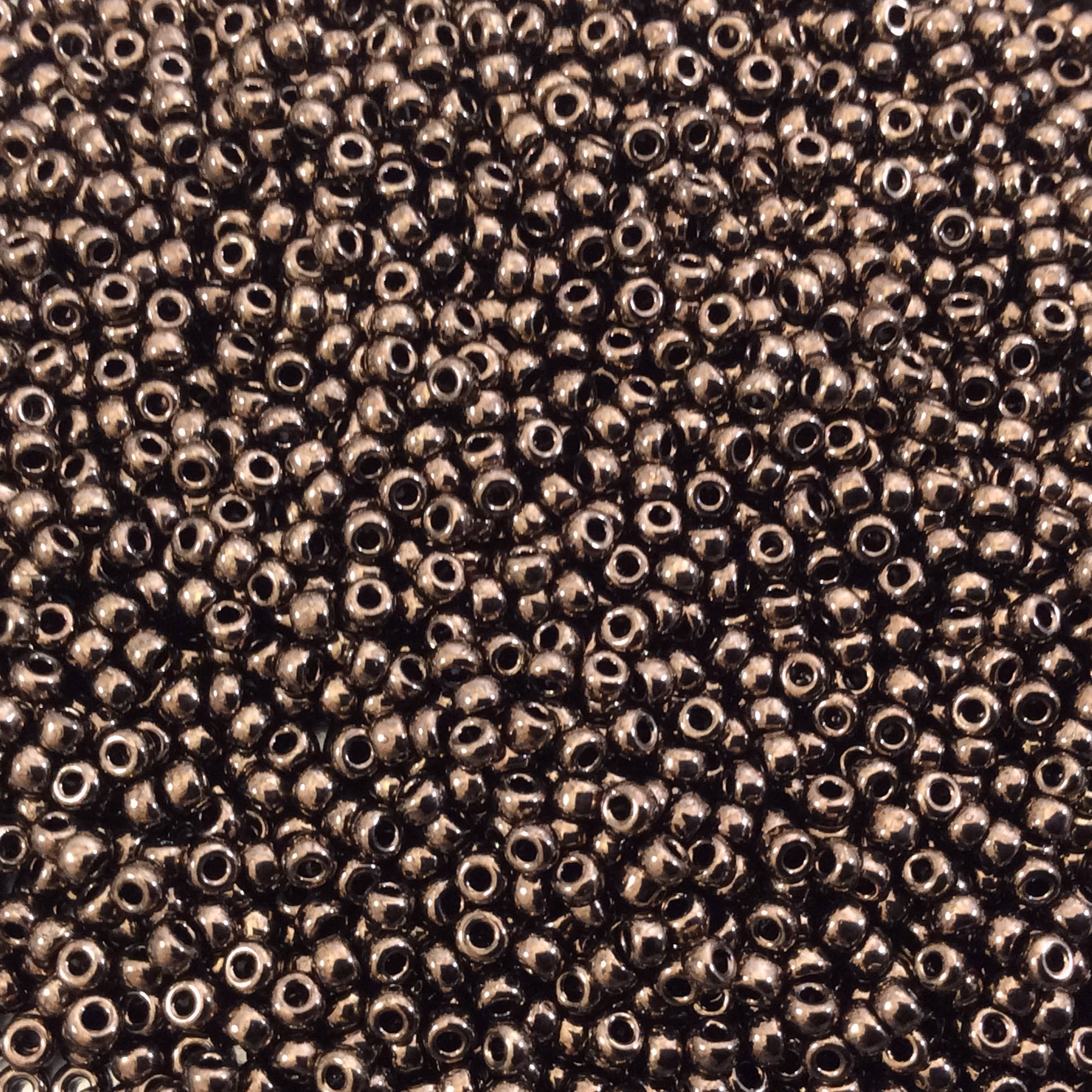 Size 11/0 Glossy Finish Metallic Chocolate Brown Genuine Miyuki Glass Seed Beads - Sold by 23 Gram Tubes (~2500 Beads per Tube) - (11-9461)