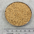 Size 11/0  Duracoat Galvanized Matte Gold Genuine Miyuki Glass Seed Beads - Sold by 23 Gram Tubes (~2500 Beads per Tube) - (11-94202F)