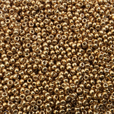 Size 11/0  Duracoat Galvanized Yellow Gold Genuine Miyuki Glass Seed Beads - Sold by 23 Gram Tubes (~2500 Beads per Tube) - (11-94203)