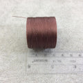 FULL SPOOL - Beadsmith S-Lon 70 Brown Nylon Macrame/Jewelry Micro Cord - Measuring 0.12mm Thick - 287 Yards (861 Feet) - (SL70-BR)