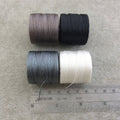 SET OF 4 - Beadsmith S-Lon 210 Color Coordinated Basic/Dark Mix Nylon Macrame/Jewelry Cord Spool Set - 0.5mm Thick - (SL210-MIX1)