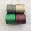 SET OF 4 - Beadsmith S-Lon 210 Color Coordinated Earth Tones Mix Nylon Macrame/Jewelry Cord Spool Set - 0.5mm Thick - (SL210-MIX107)