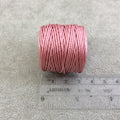 FULL SPOOL - Beadsmith S-Lon 400 Rose Pink Nylon Macrame/Jewelry Cord - Measuring 0.9mm Thick - 35 Yards (105 Feet) - (SL400-RO)