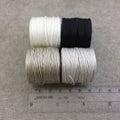 SET OF 4 - Beadsmith S-Lon 400 Color Coordinated Salt & Pepper Mix Nylon Macrame/Jewelry Cord Spool Set - 0.9mm Thick - (SL400-MIXSP)