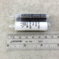 Size 15/0 Matte Black Genuine Miyuki Glass Seed Beads - Sold by 8.2 Gram Tubes (~2050 Beads per Tube) - (15-9401F)