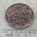 Size 11/0 Glossy Crystal-Base Copper Rainbow Miyuki/Czech Unions Glass Seed Beads - Sold by 24 Gm Tubes (~2500 Beads/Tube) - (11-131-98533)