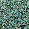 Size 11/0 Opaque Matte Picasso Seafoam Green Genuine Miyuki Glass Seed Beads - Sold by 23 Gm. Tubes (~2500 Beads per Tube) - (11-94514)
