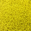 Size 11/0 Glossy Finish Opaque Yellow Genuine Miyuki Glass Seed Beads - Sold by 23 Gram Tubes (Approx. 2500 Beads per Tube) - (11-9404)