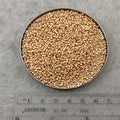 Size 11/0 Glossy Galvanized Yellow Gold Genuine Miyuki Glass Seed Beads - Sold by 23 Gram Tubes (Approx. 2500 Beads per Tube) - (11-91052)