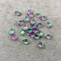 5mm x 8mm Backlit Purple/Green Spectrum Genuine Miyuki Glass GemDuo Diamond Beads - Sold by 8 Gram Tubes (~60 Beads per Tube) - (GD-29436)