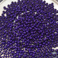 Size 11/0 Glossy Finish Purple Coated Brass Seed Beads with 1.1mm Holes - Sold by 2", 13 Gm. Tubes (Approx. 700 Beads per Tube) - (MT11-PRP)