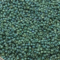 Size 11/0 Frosted Finish Fancy Frosted Leaf Green Genuine Miyuki Glass Seed Beads - Sold by 23 Gram Tubes (~ 2500 Beads / Tube) - (11-92031)