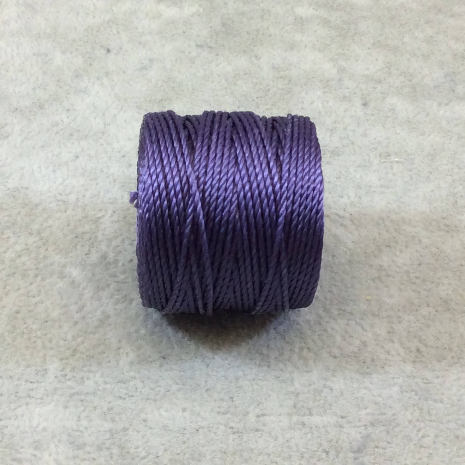 FULL SPOOL - Beadsmith S-Lon 400 Medium Purple Nylon Macrame/Jewelry Cord - Measuring 0.9mm Thick - 35 Yards (105 Feet) - (SL400-MDP)