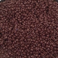 Size 11/0 Luster Finish Opaque Chocolate Brown Color Miyuki Glass Seed Beads - Sold by 23 Gram Tubes (~ 2500 Beads / Tube) - (11-9419)