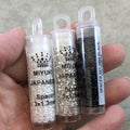 1mm x 3mm Semi-Matte Opaque Salmon Genuine Miyuki Glass Seed Spacer Beads - Sold by 8 Gram Tubes (Approx. 520 Beads per Tube) - (SPR3-596)