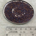 1mm x 3mm Metallic Copper Iris Genuine Miyuki Glass Seed Spacer Beads - Sold by 8 Gram Tubes (~ 520 Beads per Tube) - (SPR3-2005)