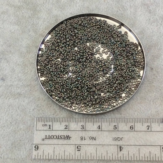 1mm x 2mm Metallic Khaki Genuine Miyuki Glass Seed Spacer Beads - Sold by 7 Gram Tubes (~ 770 Beads per Tube) - (SPR2-2035)