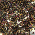 1mm x 2mm Glossy Metallic Gold Violet Genuine Miyuki Glass Seed Spacer Beads - Sold by 7 Gram Tubes (~ 770 Beads per Tube) - (SPR2-462)