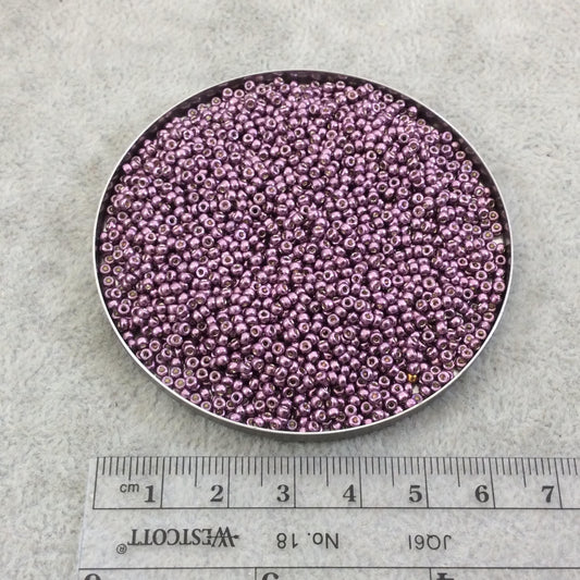 Size 11/0 Glossy Duracoat Galvanized Eggplant Genuine Miyuki Glass Seed Beads - Sold by 23 Gram Tubes (~2500 Beads per Tube) - (11-94220)