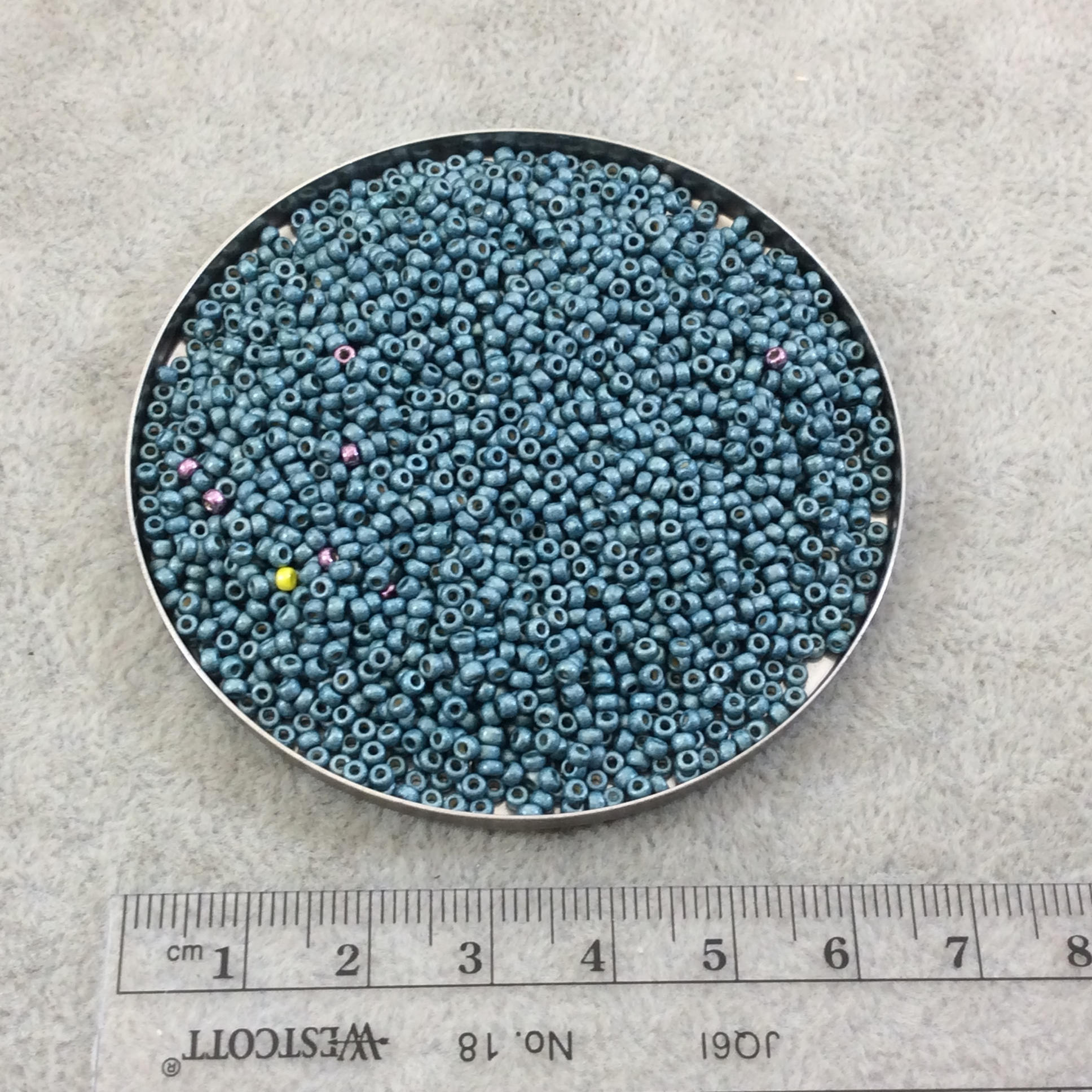 Size 11/0  Duracoat Galvanized Matte Seafoam Genuine Miyuki Glass Seed Beads - Sold by 23 Gram Tubes (~2500 Beads per Tube) - (11-94217F)