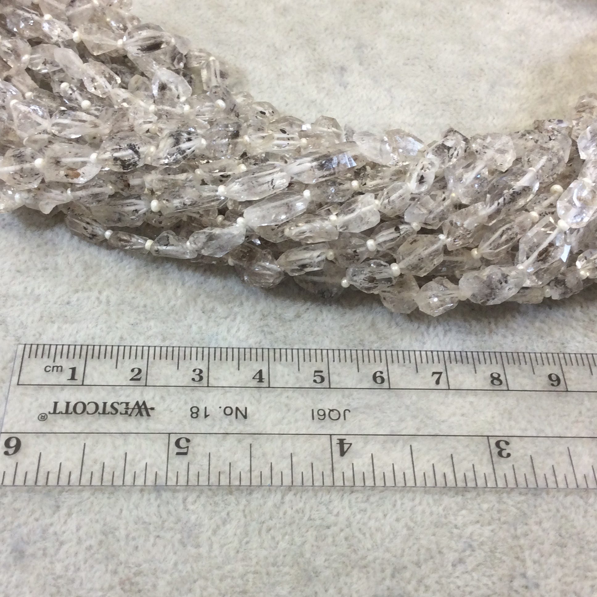 Hindu Kush Quartz Faceted Nugget Beads