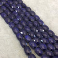 10mm x 12mm Glossy Finish Faceted Cobalt Blue Chinese Crystal Rectangle Beads - Sold by 12.5" Strands (Approx. 25 Beads) - (CC10120-3)