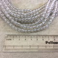 6mm Faceted Natural Clear Quartz Round/Ball Shaped Beads - Sold by 7.5" Strands, 1.5mm Holes (Approx. 32 Beads) - LARGE HOLE BEADS!