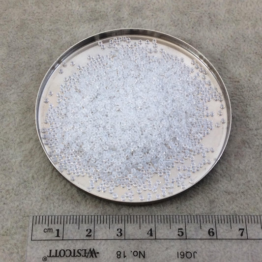 Size 15/0 Crystal AB Genuine Miyuki Glass Seed Beads - Sold by 8.2 Gram Tubes (~2050 Beads per Tube) - (15-9250)