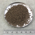 Size 15/0 Matte Metallic Dark Bronze Genuine Miyuki Glass Seed Beads - Sold by 8.2 Gram Tubes (~2050 Beads per Tube) - (15-92006)