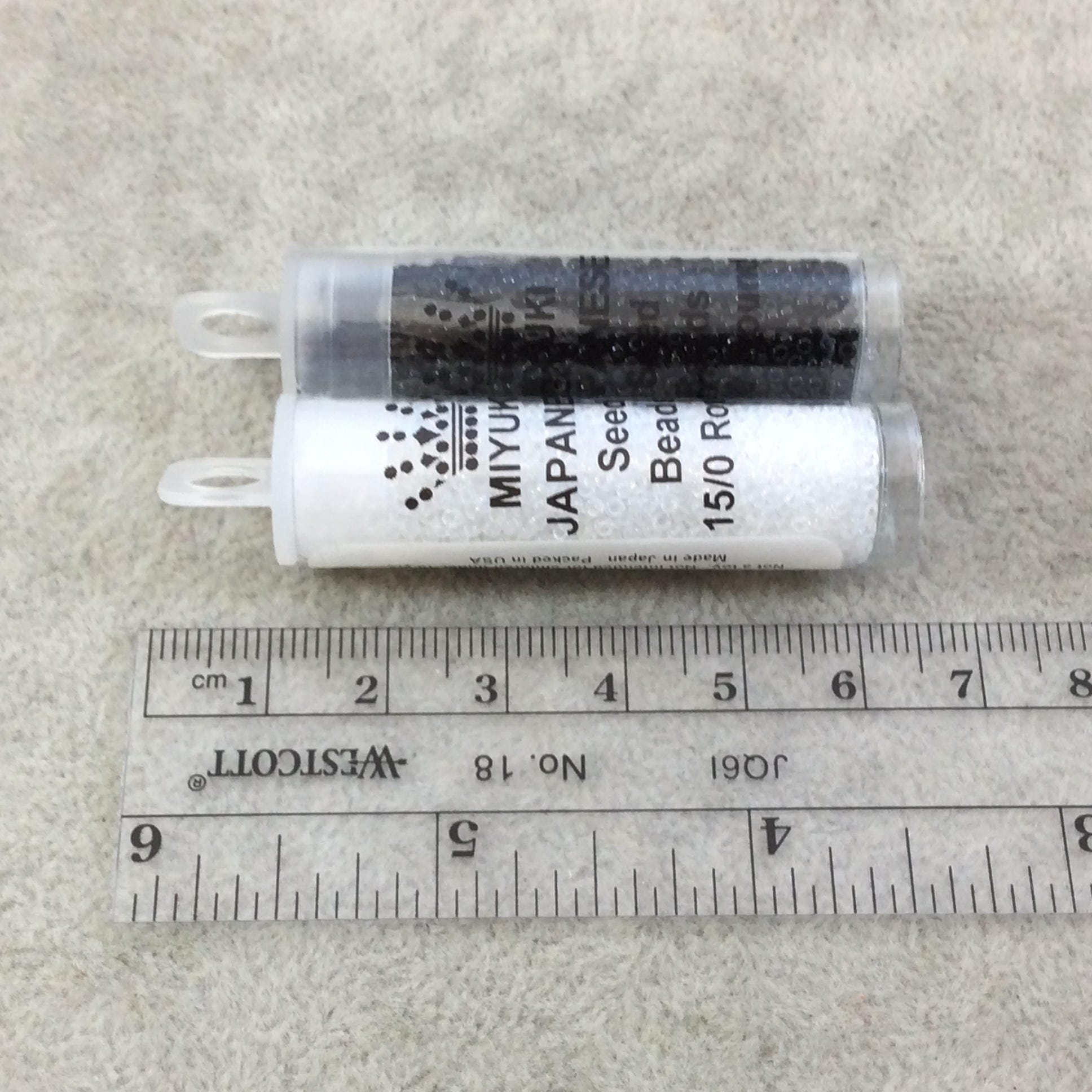 Size 15/0 Duracoat Galvanized Champagne Genuine Miyuki Glass Seed Beads - Sold by 8.2 Gram Tubes (~2050 Beads per Tube) - (15-94204)
