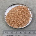 Size 15/0 Galvanized Gold Genuine Miyuki Glass Seed Beads - Sold by 8.2 Gram Tubes (~2050 Beads per Tube) - (15-9182)