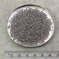 Size 15/0 Metallic Steel Genuine Miyuki Glass Seed Beads - Sold by 8.2 Gram Tubes (~2050 Beads per Tube) - (15-9190)