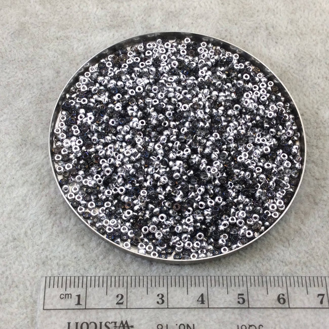 Size 11/0 Glossy Crystal-Base Bermuda Blue Miyuki/Czech Unions Glass Seed Beads - Sold by 24 Gm Tubes (~2500 Beads/Tube) - (11-131-29636)