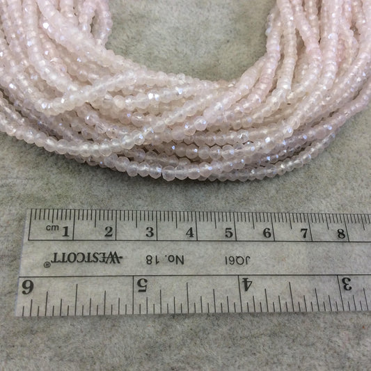 Holiday Special! 2-3mm x 2-3mm Faceted Mystic Crystal Dyed Natural Quartz Rondelle Beads - 13" Strand (~ 120 Beads)