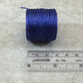FULL SPOOL - Beadsmith S-Lon 400 Capri Blue Nylon Macrame/Jewelry Cord - Measuring 0.9mm Thick - 35 Yards (105 Feet) - (SL400-CB)