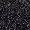 Size 11/0 Semi-Matte Finish Semi-Matte Black Color Miyuki Glass Seed Beads - Sold by 23 Gram Tubes (~ 2500 Beads / Tube) - (11-9401SF)