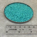 Size 11/0 Semi-Matte Finish Seafoam-Lined Aqua Color Miyuki Glass Seed Beads - Sold by 23 Gram Tubes (~ 2500 Beads / Tube) - (11-91927)