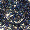 1mm x 3mm Glossy Opaque Dark Purple Genuine Miyuki Glass Seed Spacer Beads - Sold by 8 Gram Tubes (Approx. 520 Beads per Tube) - (SPR3-464)
