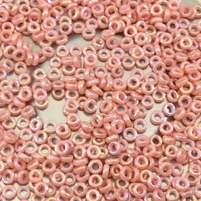 1mm x 3mm Semi-Matte Opaque Salmon Genuine Miyuki Glass Seed Spacer Beads - Sold by 8 Gram Tubes (Approx. 520 Beads per Tube) - (SPR3-596)