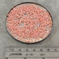 1mm x 3mm Semi-Matte Opaque Salmon Genuine Miyuki Glass Seed Spacer Beads - Sold by 8 Gram Tubes (Approx. 520 Beads per Tube) - (SPR3-596)