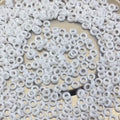 1mm x 3mm Matte White AB Genuine Miyuki Glass Seed Spacer Beads - Sold by 8 Gram Tubes (Approx. 520 Beads per Tube) - (SPR3-402FR)