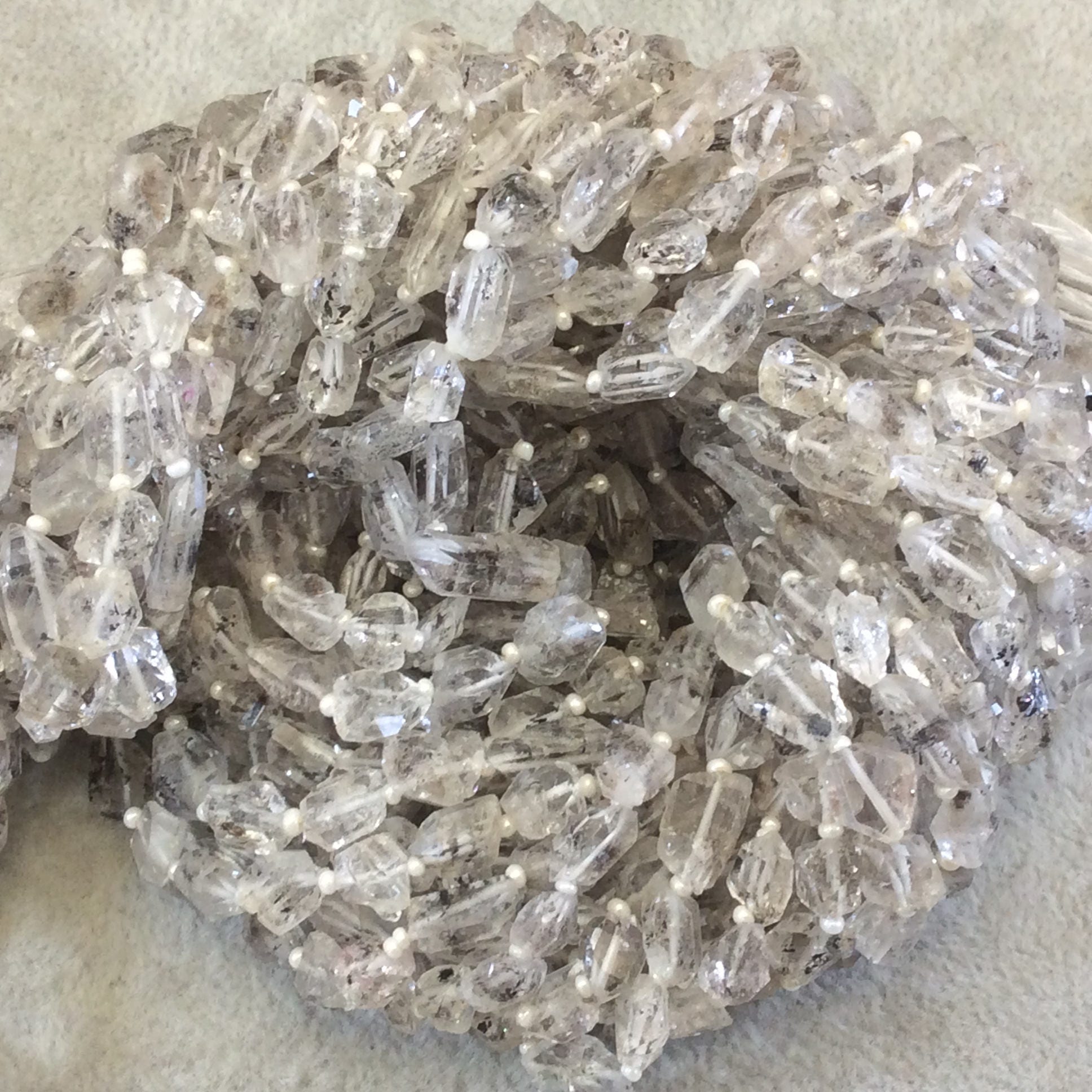 Hindu Kush Quartz Faceted Nugget Beads