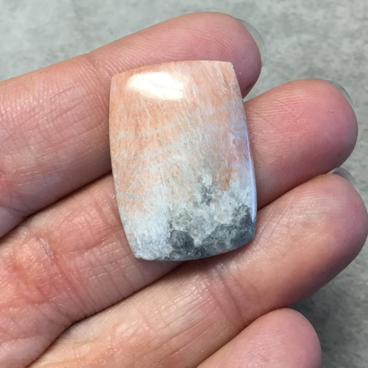 OOAK Natural Celestobarite Rectangle Shaped Flat Back Cabochon "9" - Measuring 21mm x 29mm, 3.5mm Dome Height - High Quality Gemstone Cab