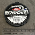 50 Yard Spool of 6lb. Black Satin Colored Fireline® Braided Beading Thread, Beadsmith/Berkley® Branded - 0.15mm/0.006" Diameter, Approx.