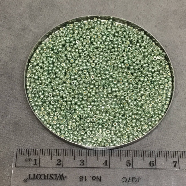 Size 11/0  Duracoat Galvanized Sea Green Genuine Miyuki Glass Seed Beads - Sold by 23 Gram Tubes (~2500 Beads per Tube) - (11-94215)
